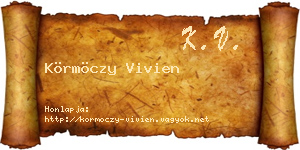 Körmöczy Vivien névjegykártya